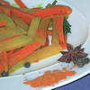 Kohlrabi-Karottengemüse mit Sternanis und Kurkuma